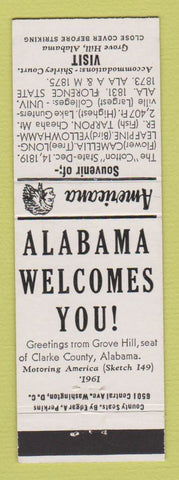 Matchbook Cover - Shirley Court Grove Hill AL Perkins Americana WHITE
