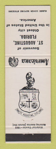 Matchbook Cover - St Augustine FL 1965 Perkins Americana WHITE