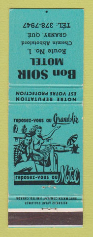Matchbook Cover - Bon Soir Motel Granby QC