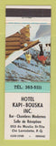 Matchbook Cover - Hotel Kapi Bouska Laviolette QC