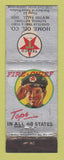 Matchbook Cover - Texaco oil gas Newton Falls OH WORN