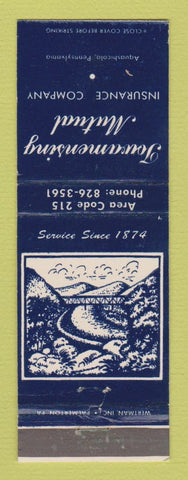 Matchbook Cover - Towamensing Mutual Insurance Aquashicola PA