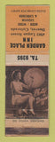 Matchbook Cover - Garden Place Inn Denver Colorado pinup WORN