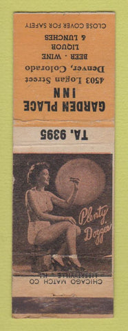 Matchbook Cover - Garden Place Inn Denver Colorado pinup WORN