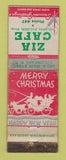 Matchbook Cover - Zia Cafe Tucumcari NM Christmas TAPED