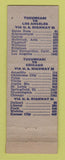 Matchbook Cover - Zia Cafe Tucumcari NM Christmas TAPED