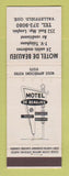 Matchbook Cover - Motel De Beaujeu Valleyfield QC #2 WEAR