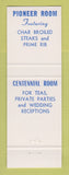 Matchbook Cover - Hotel Cody Leavenworth KS