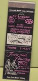 Matchbook Cover - Town  and  Country Motel Charlottesville VA