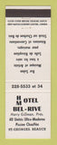 Matchbook Cover - Hotel Motel Bel Rive St Georges Beauce QC