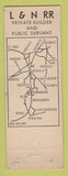 Matchbook Cover - Louisville and Nashville Railroad WEAR