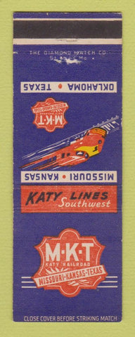 Matchbook Cover - Missouri Kansas Texas Railroad MKT