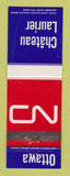 Matchbook Cover - CN Canadian National Railroad Chateau Laurier Ottawa ON