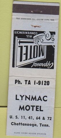 Matchbook Cover - Lynmac Motel Chattanoga TN WEAR
