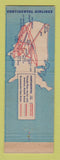 Matchbook Cover - Continental Airlines Phillips 66 oil gas WEAR