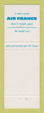 Matchbook Cover - Air France Airline WEAR