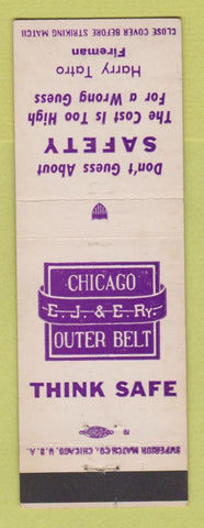 Matchbook Cover - Chicago Outer Belt Railroad Harry Tatro Fireman