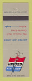 Matchbook Cover - United Airlines