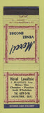 Matchbook Cover - Hotel Lavaltrie QC