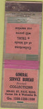 Matchbook Cover - General Service Bureau St Paul MN