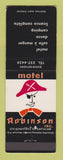 Matchbook Cover - Motel Ribinson Ste Genevieve De Batiscan QC
