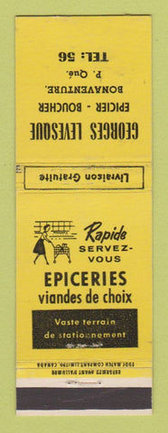Matchbook Cover - Georges Levesque Grocery Bonaventure QC WEAR