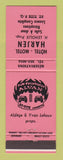 Matchbook Cover - Hotel Motel Harjen St Tite QC NEON RED