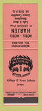Matchbook Cover - Hotel Motel Harjen St Tite QC NEON ORANGE
