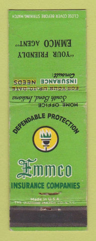Matchbook Cover - Emmco Insurance South Bend IN