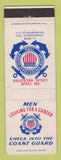 Matchbook Cover - US Coast Guard Recruiting Washington DC WEAR