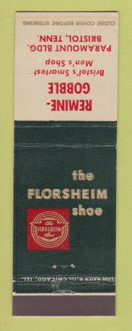 Matchbook Cover - Florsheim Shoes Remine Gobble Bristol TN