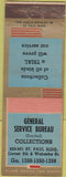 Matchbook Cover - General Service Bureau St Paul MN