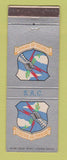 Matchbook Cover - Strategic Air Command Military SAC WEAR