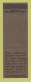 Matchbook Cover - Military Matches for Damp Climates