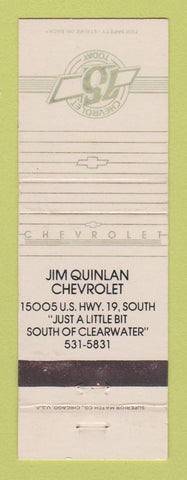 Matchbook Cover - Jim Quinlan Chevrolet Clearwater FL? WEAR