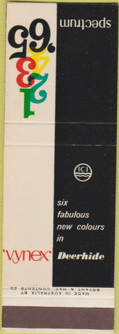 Matchbook Cover - Vynex Deerhide 6 Spectrum Colors