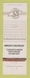 Matchbook Cover - Wright Chevrolet Carlisle PA? WEAR