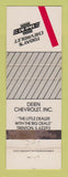 Matchbook Cover - Deien Chevrolet Trenton IL WEAR