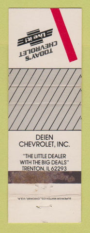Matchbook Cover - Deien Chevrolet Trenton IL WEAR