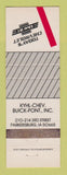 Matchbook Cover - Kyhl Chevrolet Buick Pontiac Parkersburg IA WEAR