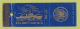 Matchbook Cover - US Navy USS Harry Bauer WEAR