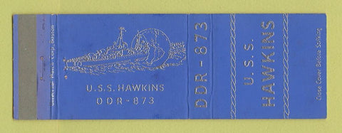 Matchbook Cover - USS Hawkins Navy Military WEAR