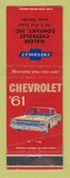 Matchbook Cover - 1961 Chevrolet Walker Jesup GA