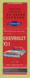 Matchbook Cover - 1961 Chevrolet Connors Juneau AK