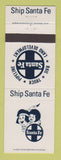 Matchbook Cover - Santa Fe Railroad