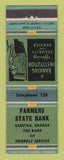 Matchbook Cover - Farmers State Bank Sabetha KS