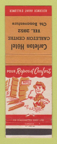 Matchbook Cover - Carleton Hotel Bonaventure QC