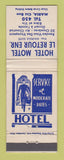 Matchbook Cover - Hotel Motel Le Retour Marina QC WEAR