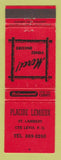 Matchbook Cover - Placide Lemieux Levis QC
