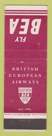 Matchbook Cover - BEA British European Airways Airline
